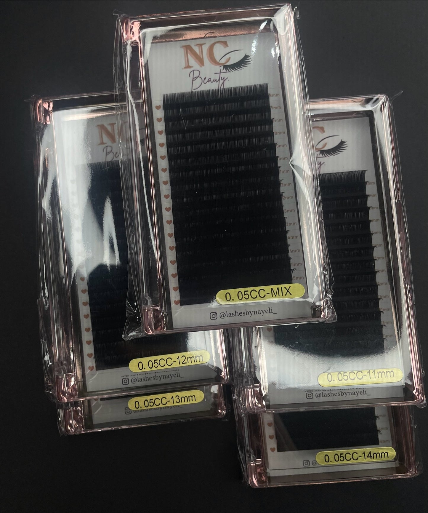 D Curl Mix-Tray Handmade (Cashmere)